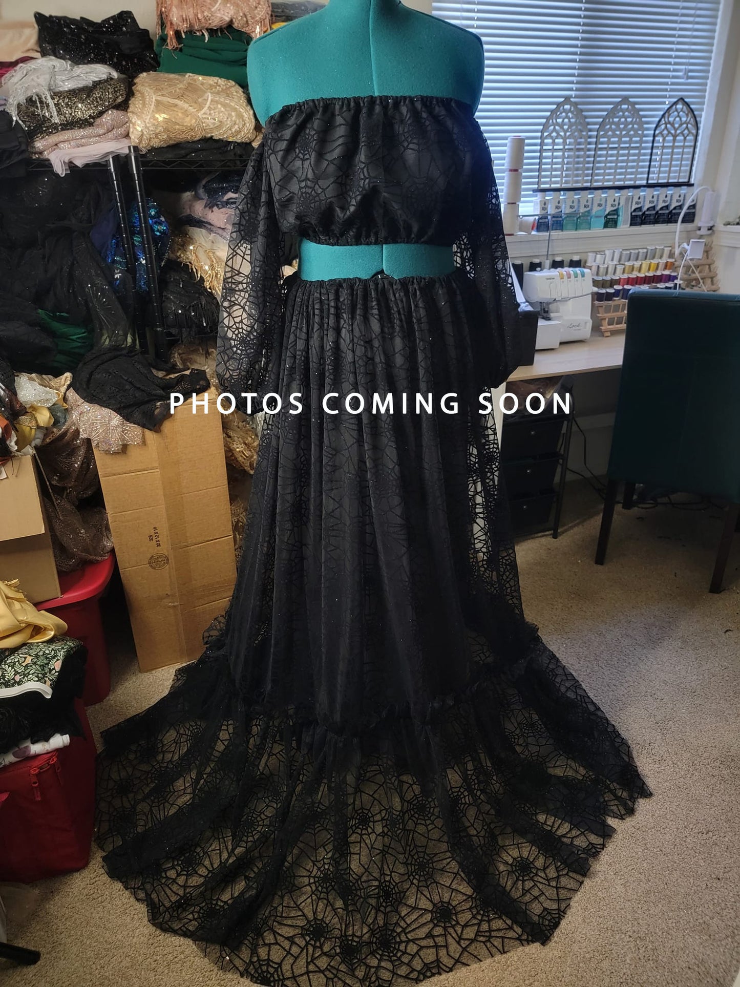 Small-1X Two Piece Spiderweb Lace