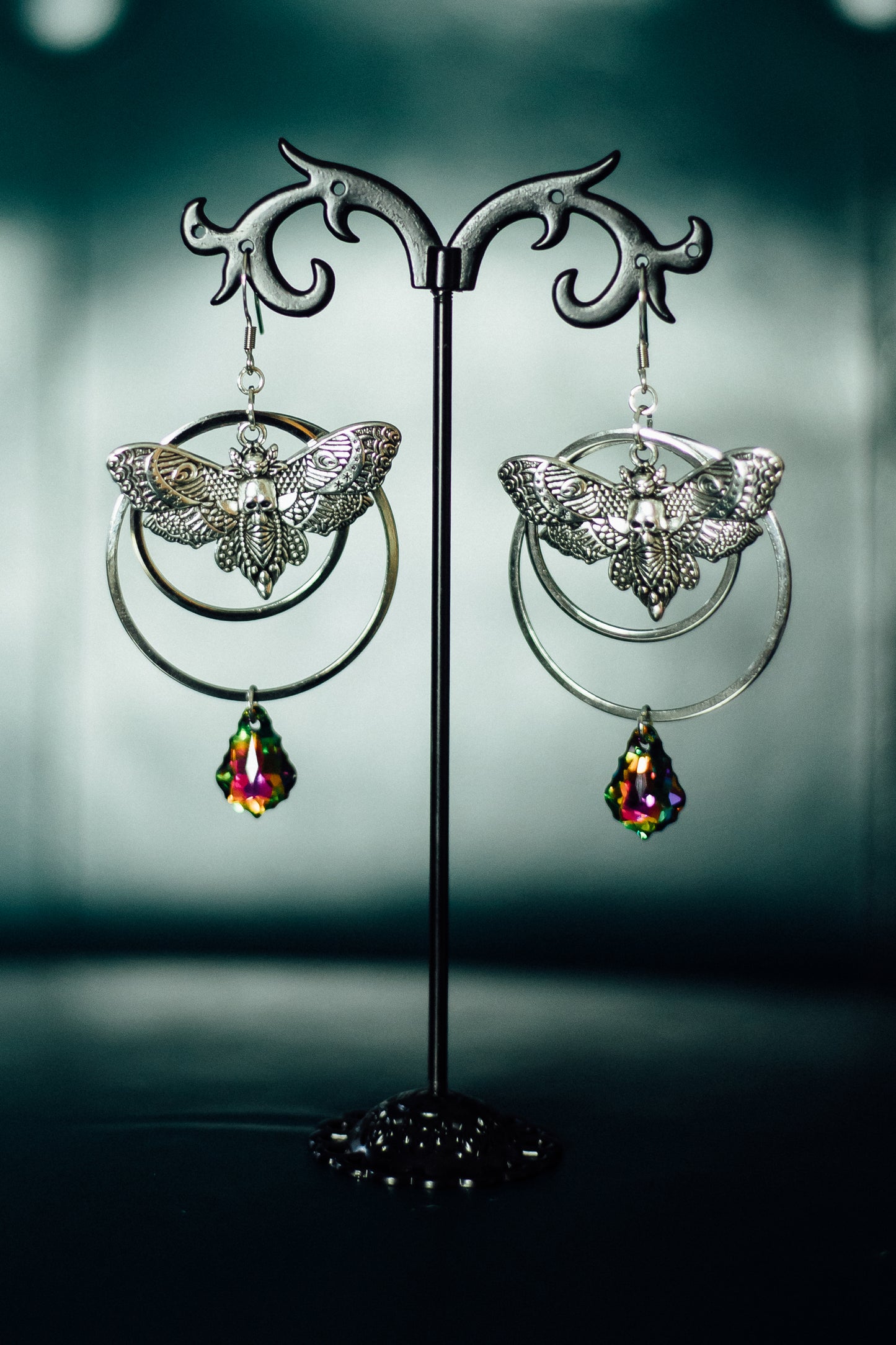 Moth w/ Rainbow Swarovski