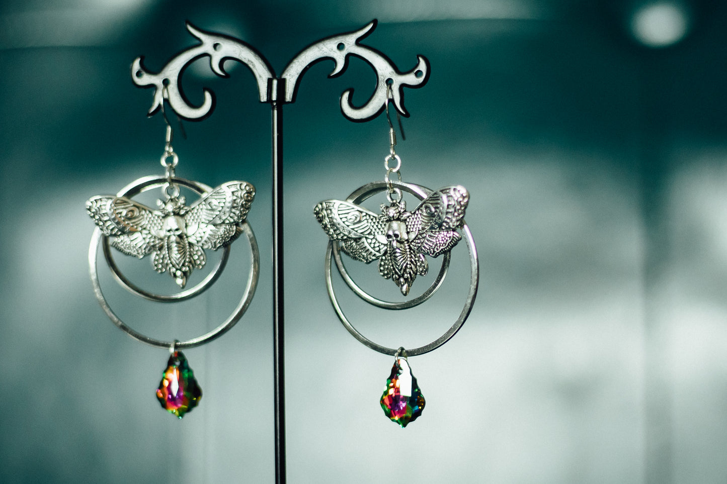Moth w/ Rainbow Swarovski