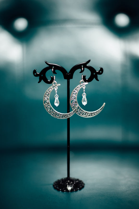 Silver Moon & Swarovski Teardrop