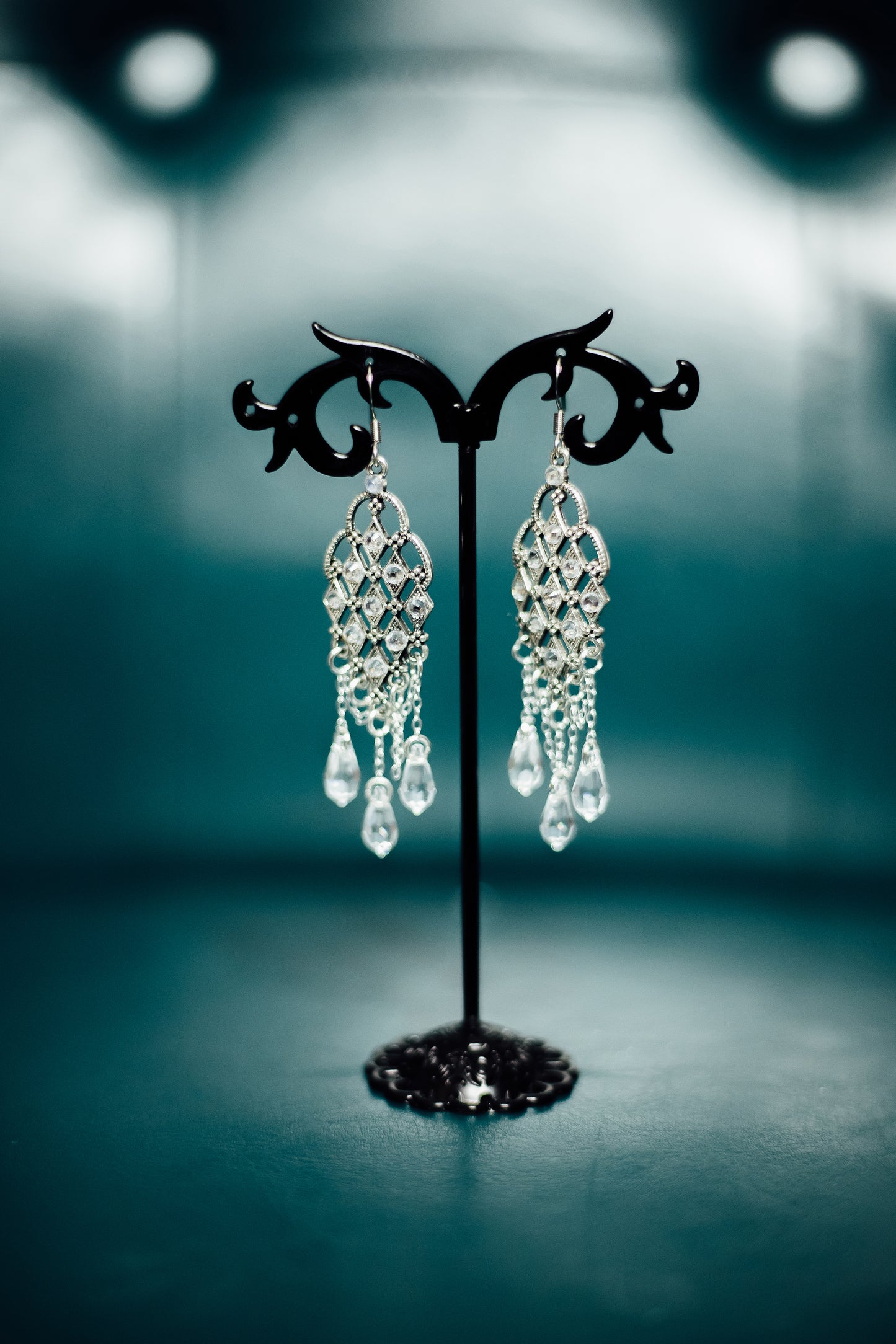 Dramatic Swarovski Teardrop