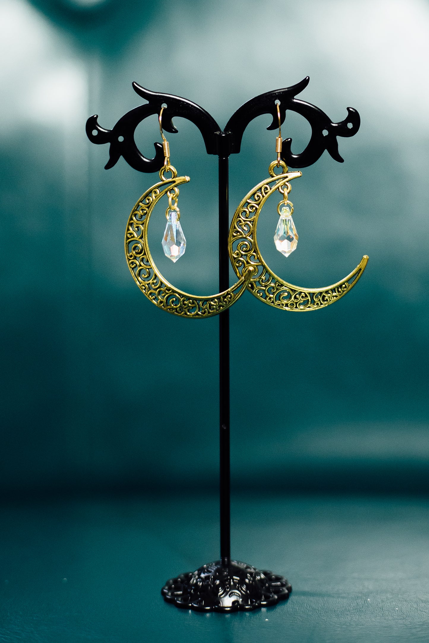 Gold Moon & Swarovski crystal