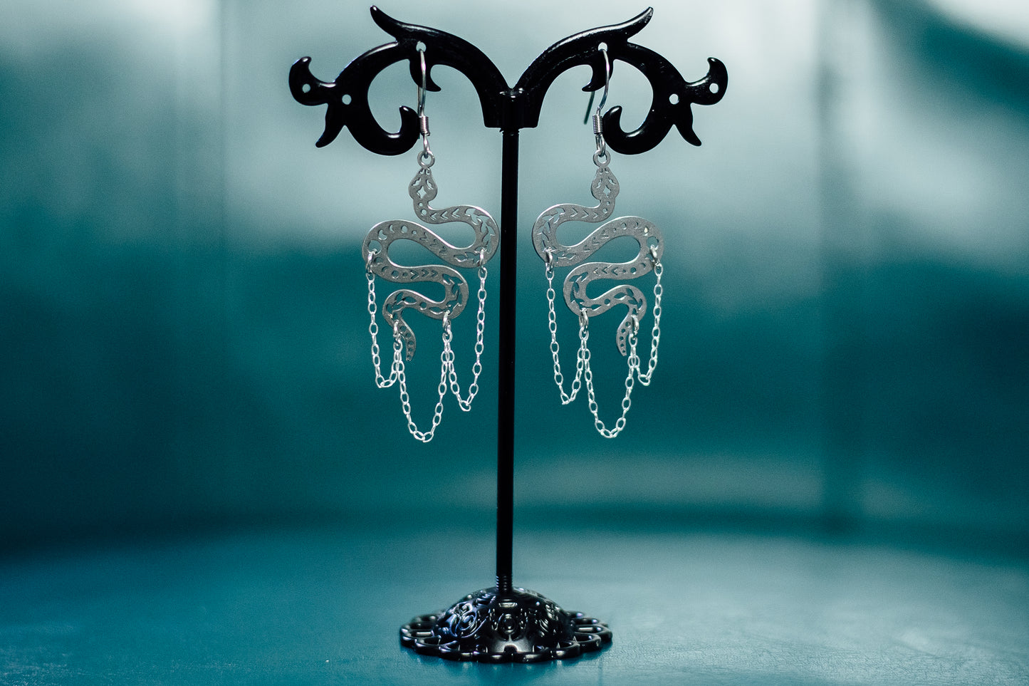 Silver Snakes w/chains