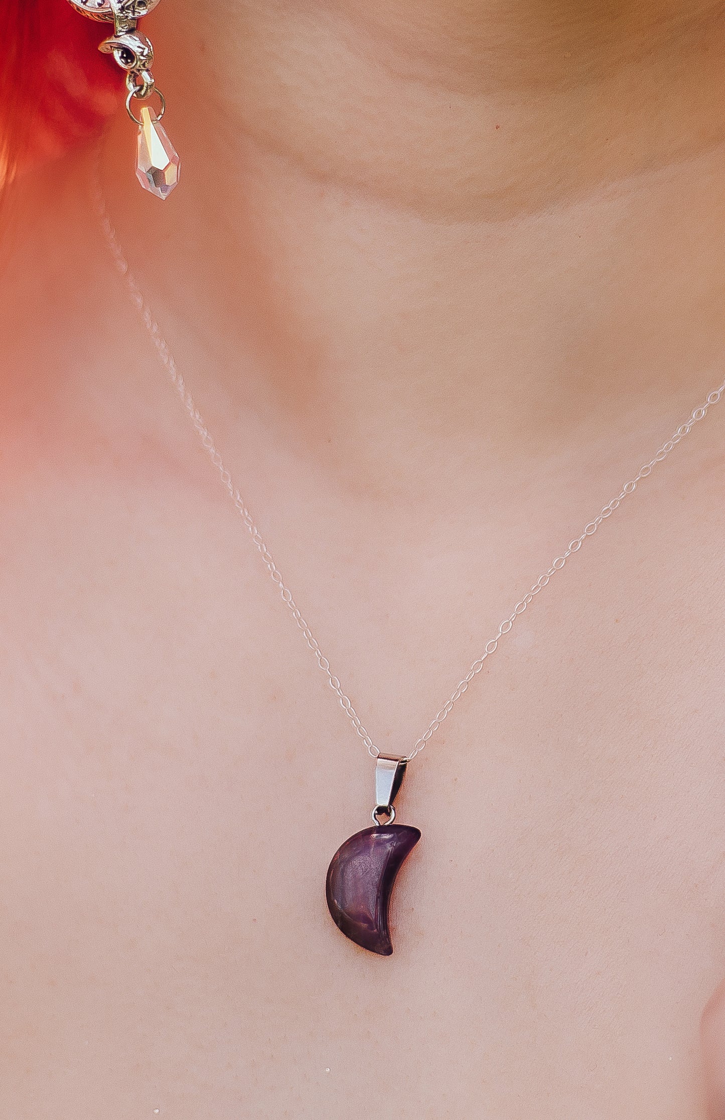 Amethyst Moon Necklace