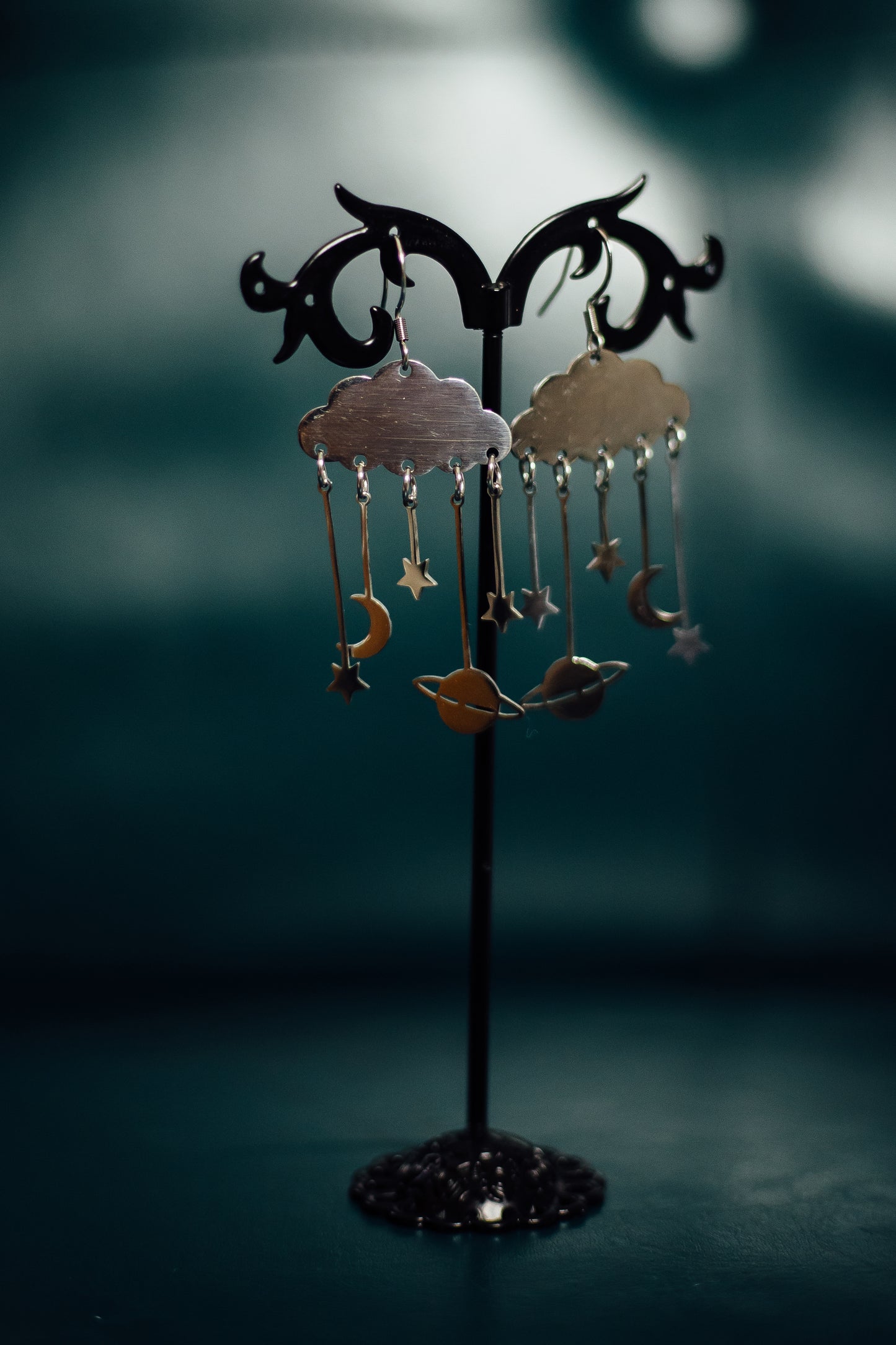 Silver Clouds w/Dangles