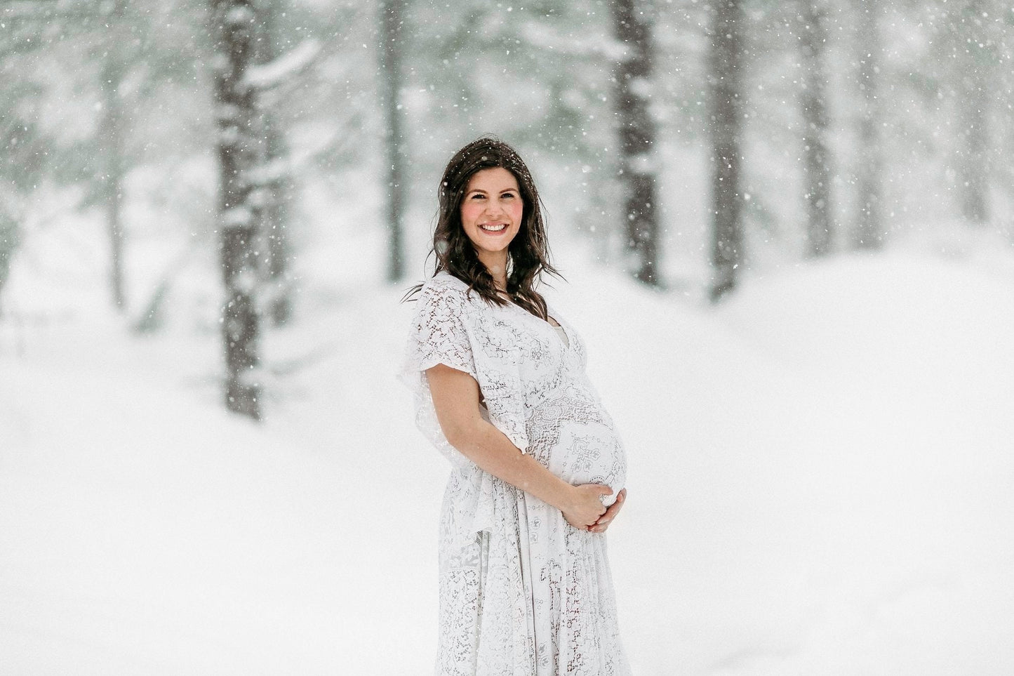 PREORDER- Wandering Willow - One Size Fits Most Lace Dress - Boho Lace Dress - Maternity Dress - Wedding Dress