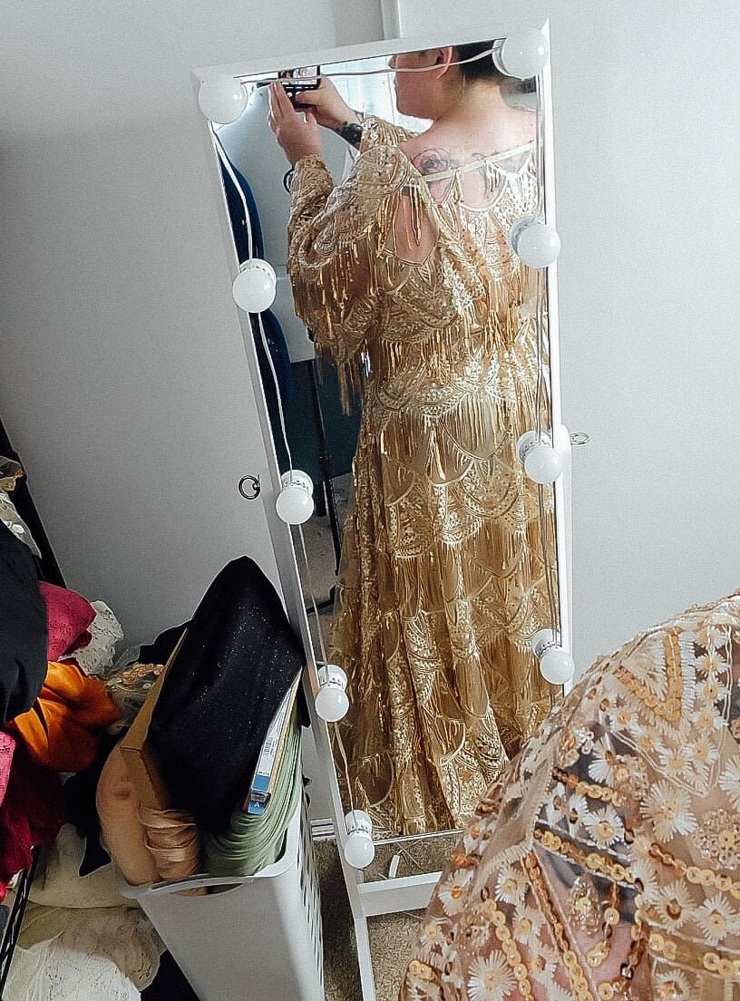 add corset to dress How to Add a Corset Back to a Dress That's Too Small