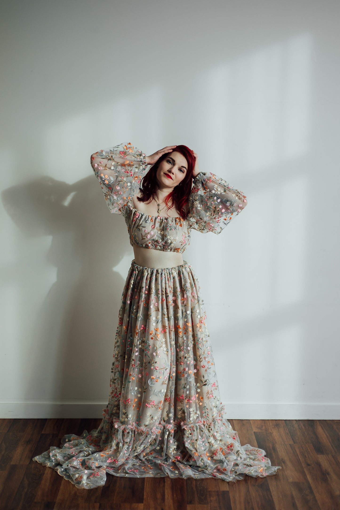 Small-2XL Two Piece Wildflower Dress