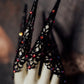 Black Crystal Claw & Choker Set - 10 Piece