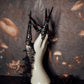 Black Crystal Claw & Choker Set - 10 Piece