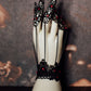 Black & Red Crystal Hand Claw Set