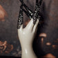 Black Crystal Finger Claw Set - Single Hand