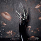 Silver & Red Crystal Finger Claw Set - Single Hand
