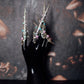 Silver & Pastel Crystal Finger Claw Set - Single Hand