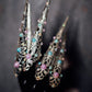 Silver & Pastel Crystal Finger Claw Set - Single Hand