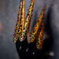 Gold & Emerald Crystal Finger Claw Set - Full Two Hand Set