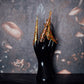 Gold & Orange Crystal Finger Claw Set - Single Hand