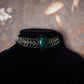 Green Agate Chainmail Choker