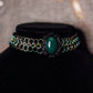 Green Agate Chainmail Choker