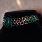 Green Agate Chainmail Choker