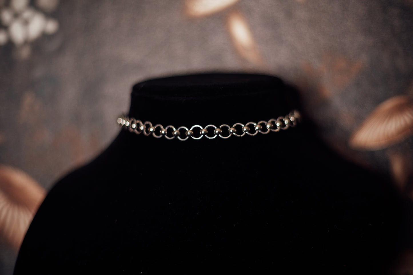 Simple Silver Ring Choker