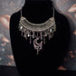 Celestial Crescent Moon Statement Necklace