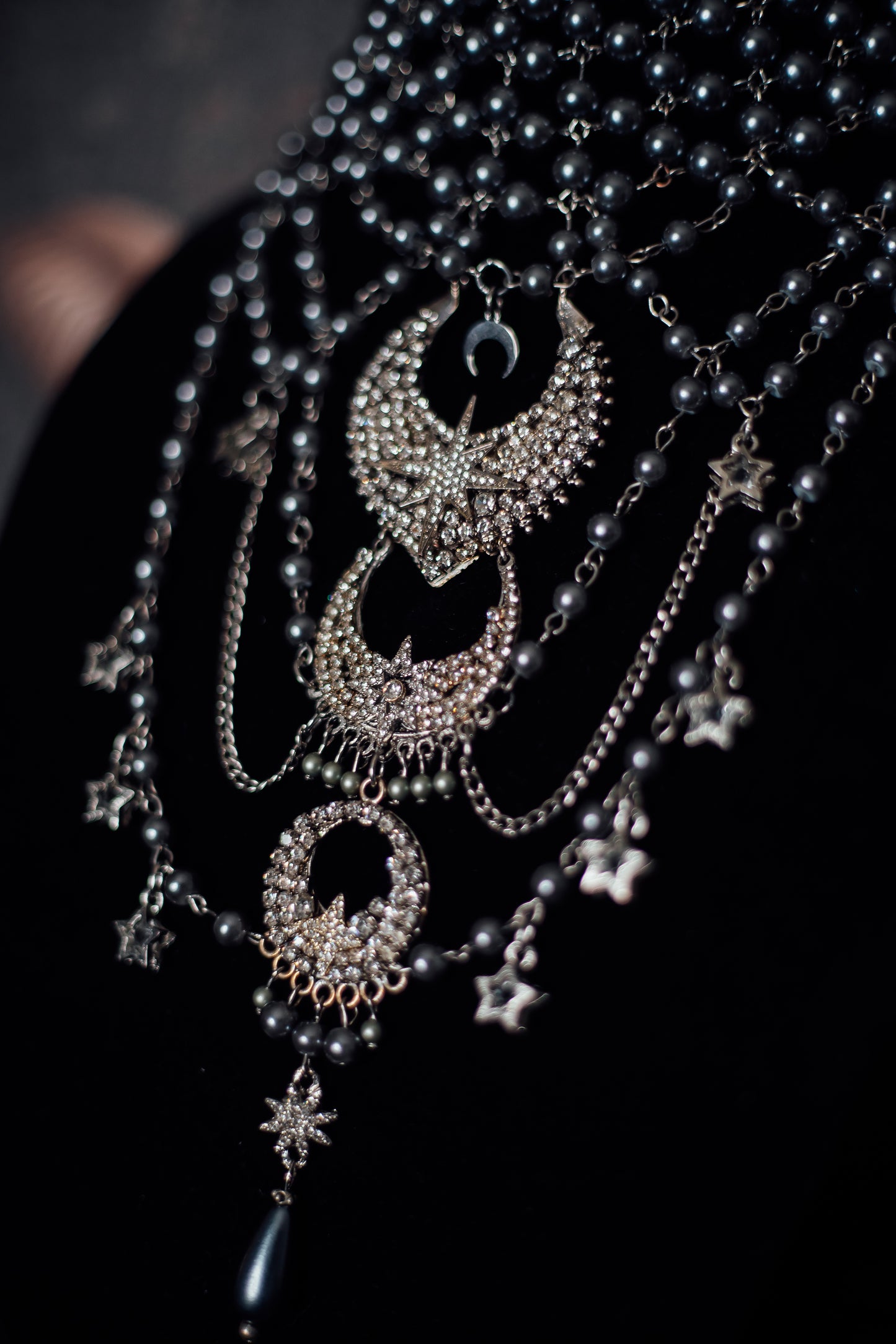 Celestial Moon & Star Layered Necklace
