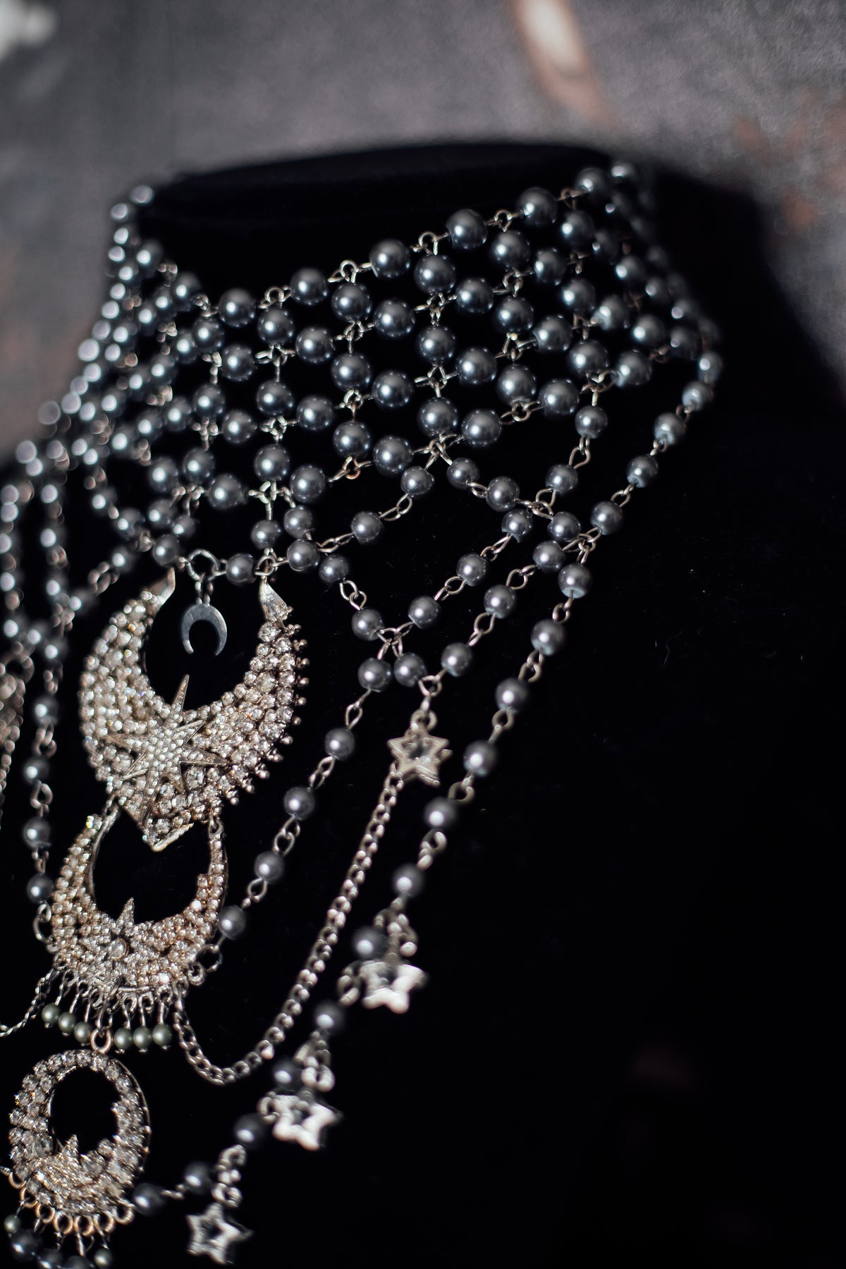 Celestial Moon & Star Layered Necklace