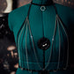Silver & Black Chain Harness Top