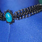Chainmail Choker with Statement Gem
