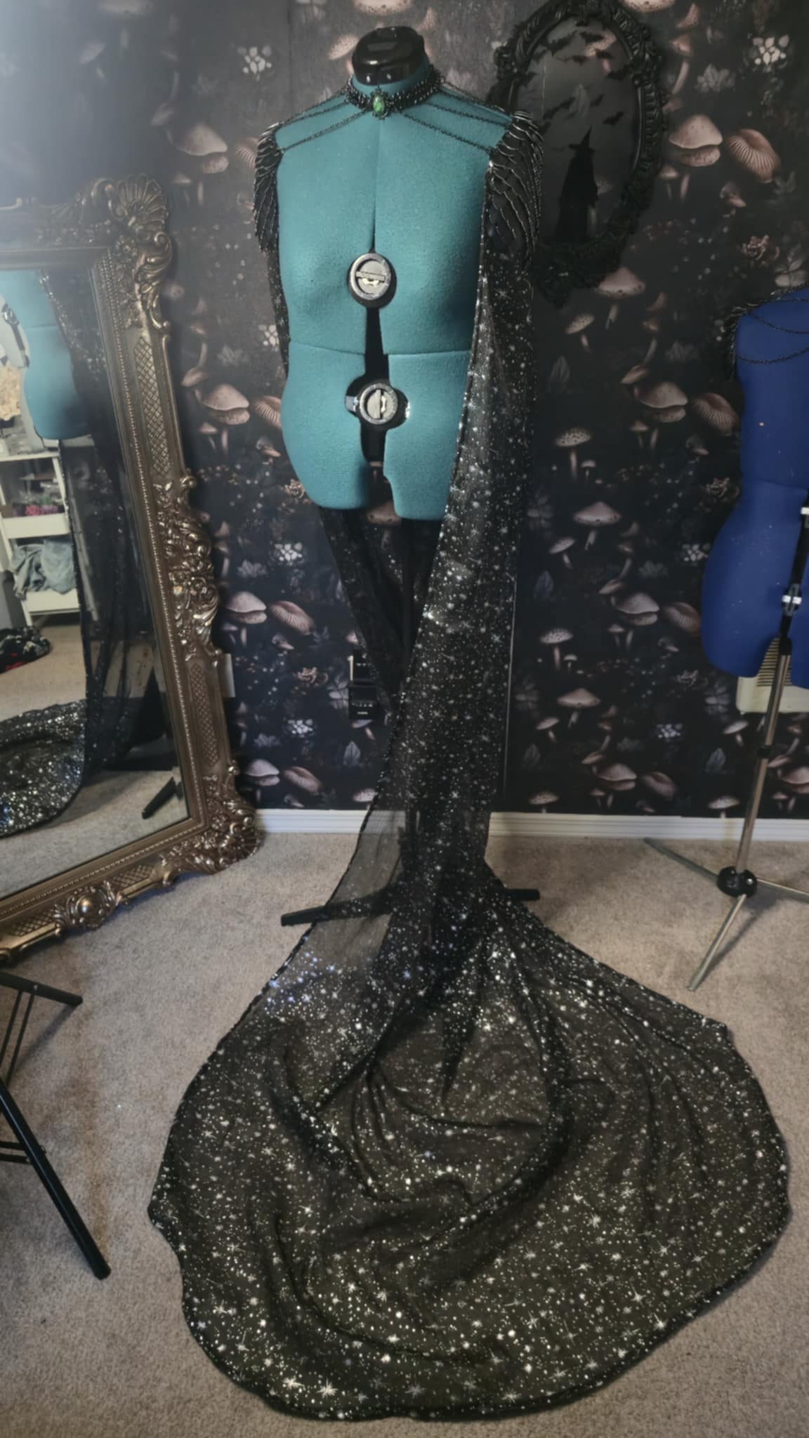 Cape with Black Scalemail & Chains