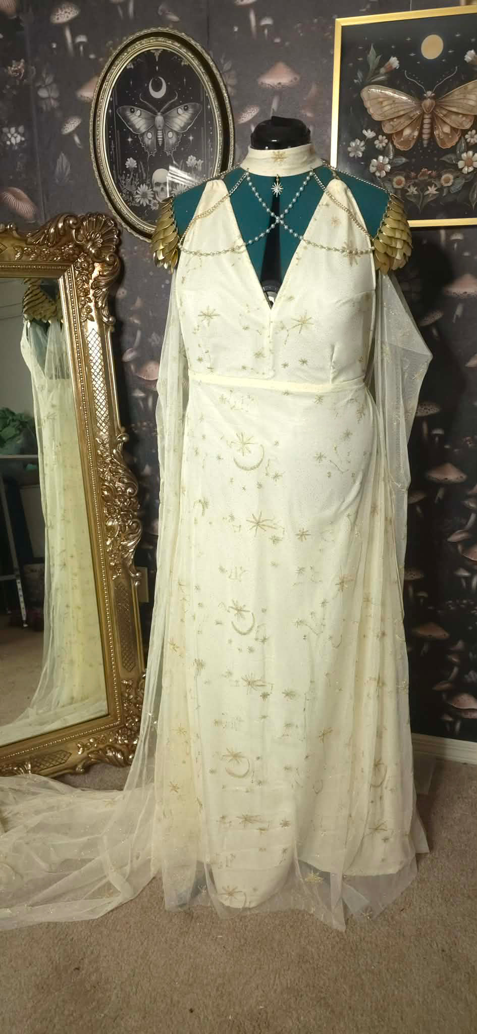 Golden Hour Dress w/Cape