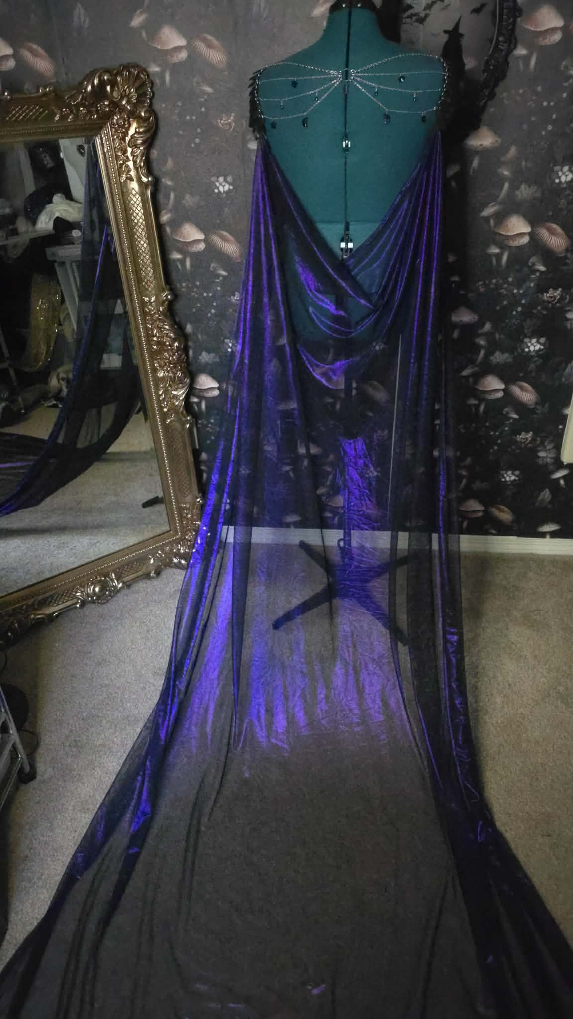 Purple & Black Cape