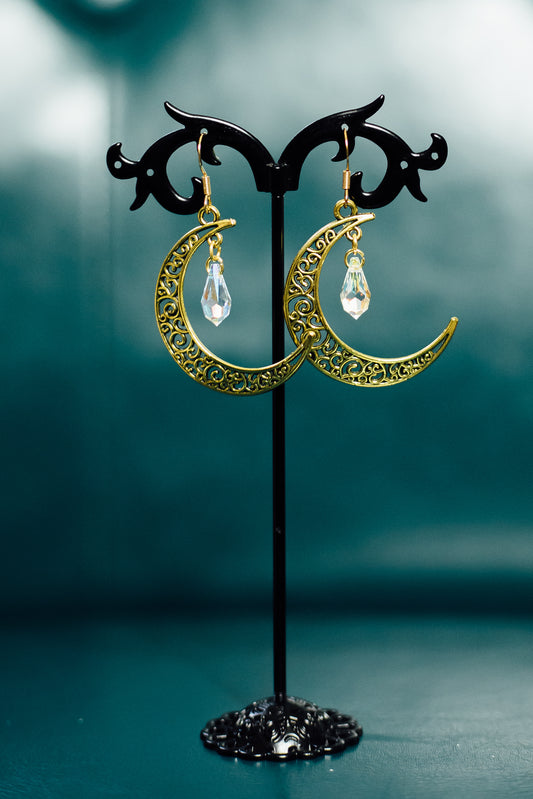 Gold Moon & Swarovski crystal