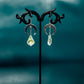 Silver or Gold Crescent Moon w/ Unique Swarovski Crystal