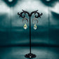 Silver or Gold Crescent Moon w/ Unique Swarovski Crystal