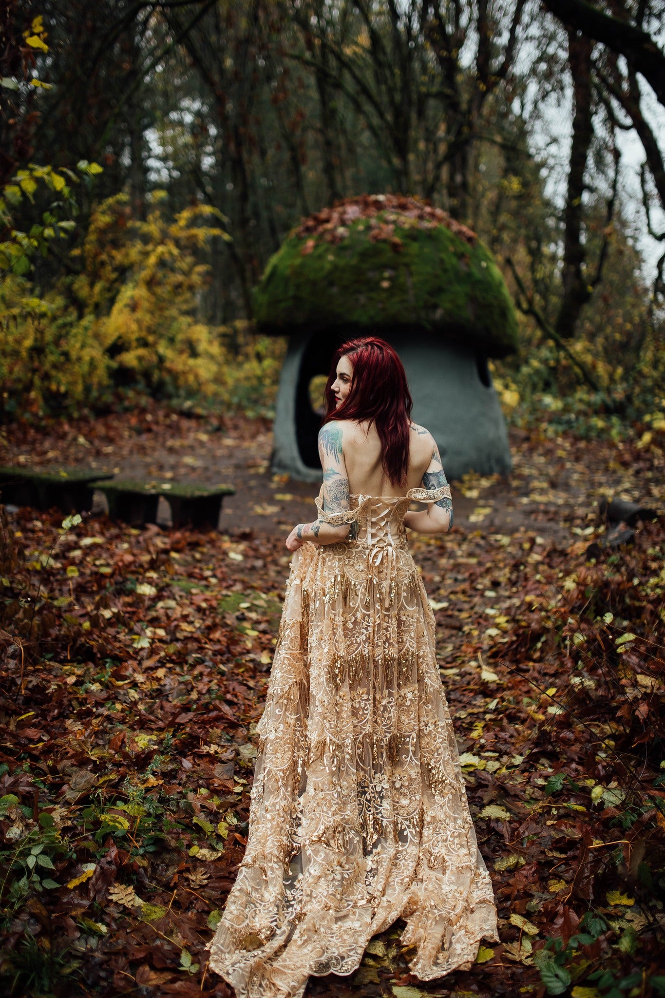 Sequin Floral Dress