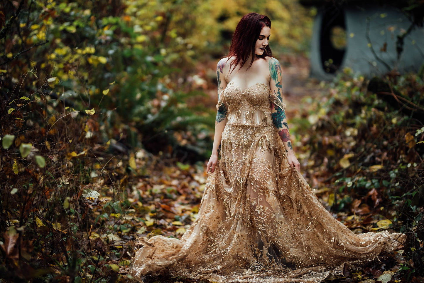 Sequin Floral Dress