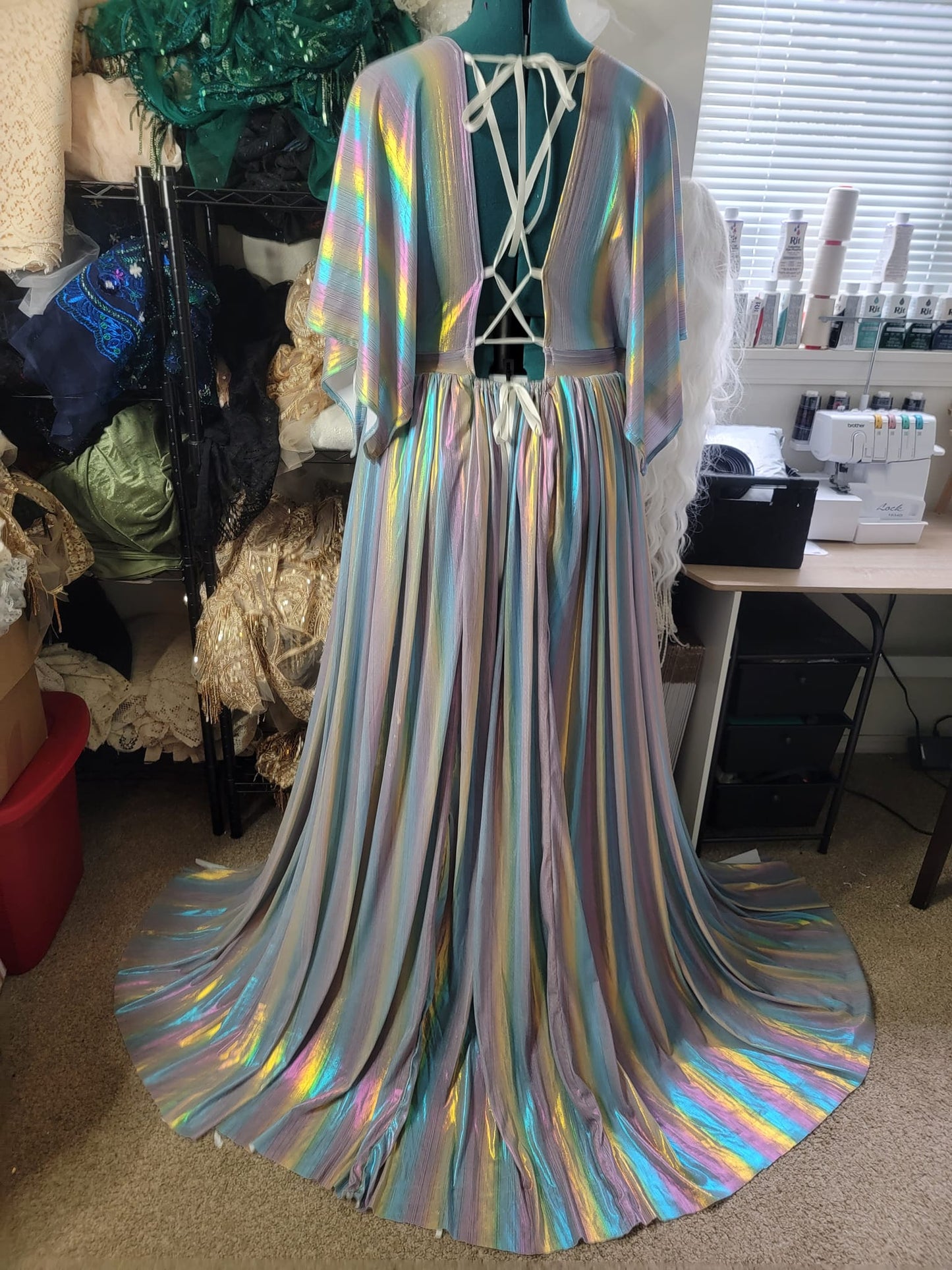 Med-2XL Rainbow Dress