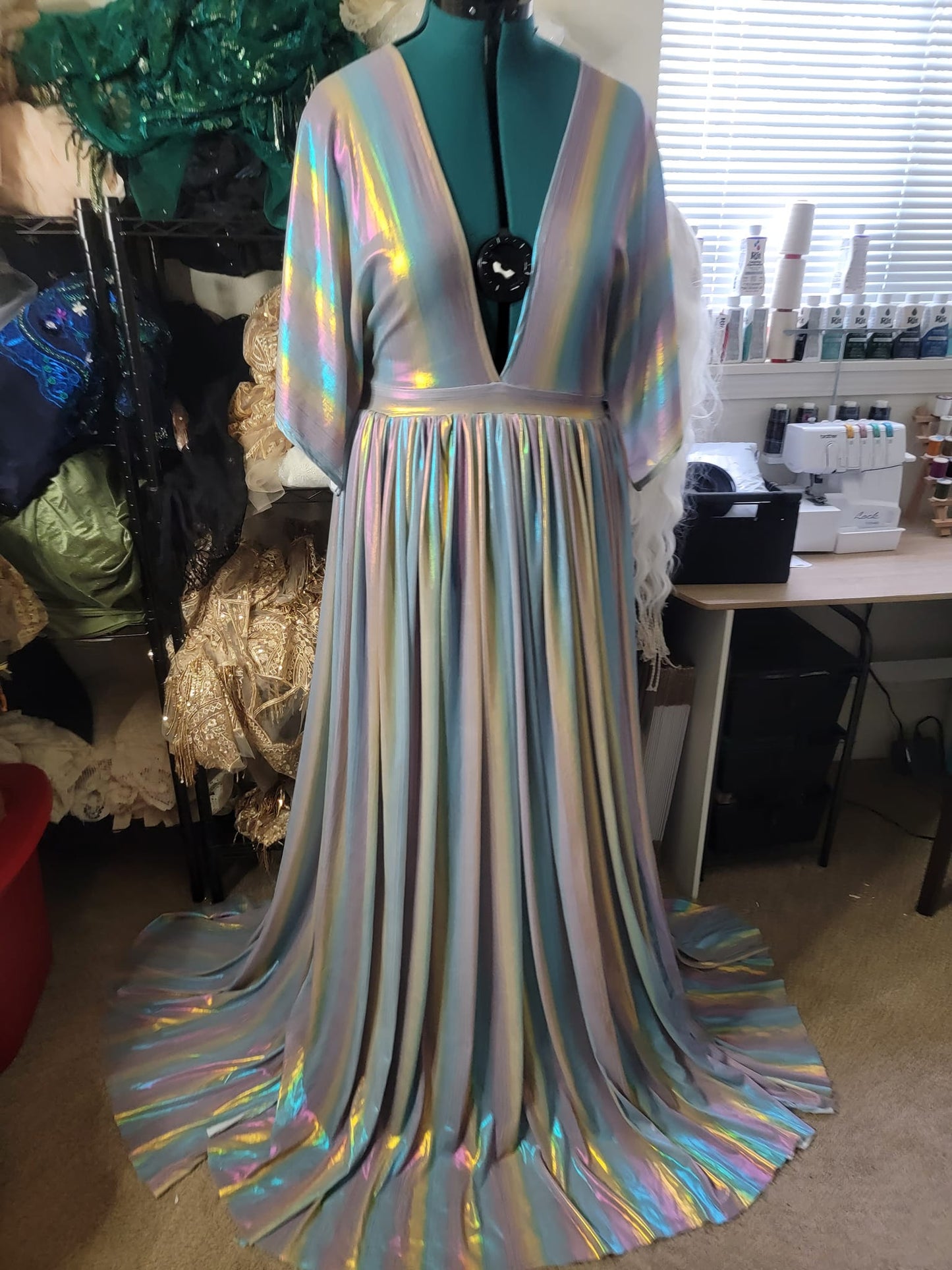 Med-2XL Rainbow Dress