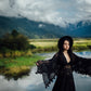 PREORDER - Dark Spirit - One Size Fits Most Lace Dress - Boho Lace Dress - Maternity Dress