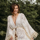 PREORDER- Robe Dress- One Size Fits Most Lace Dress - Boho Lace Dress - Maternity Dress - Wedding Dress
