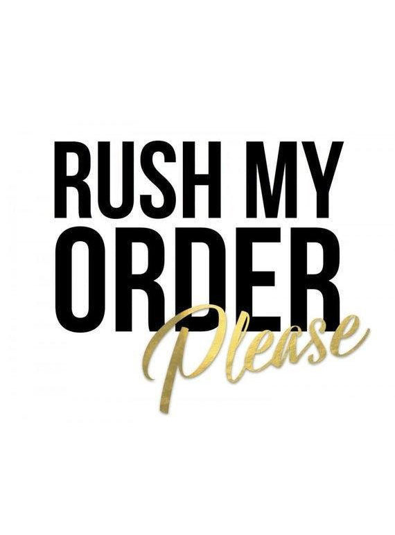 RUSH ORDER - Custom dress orders only not for rentals