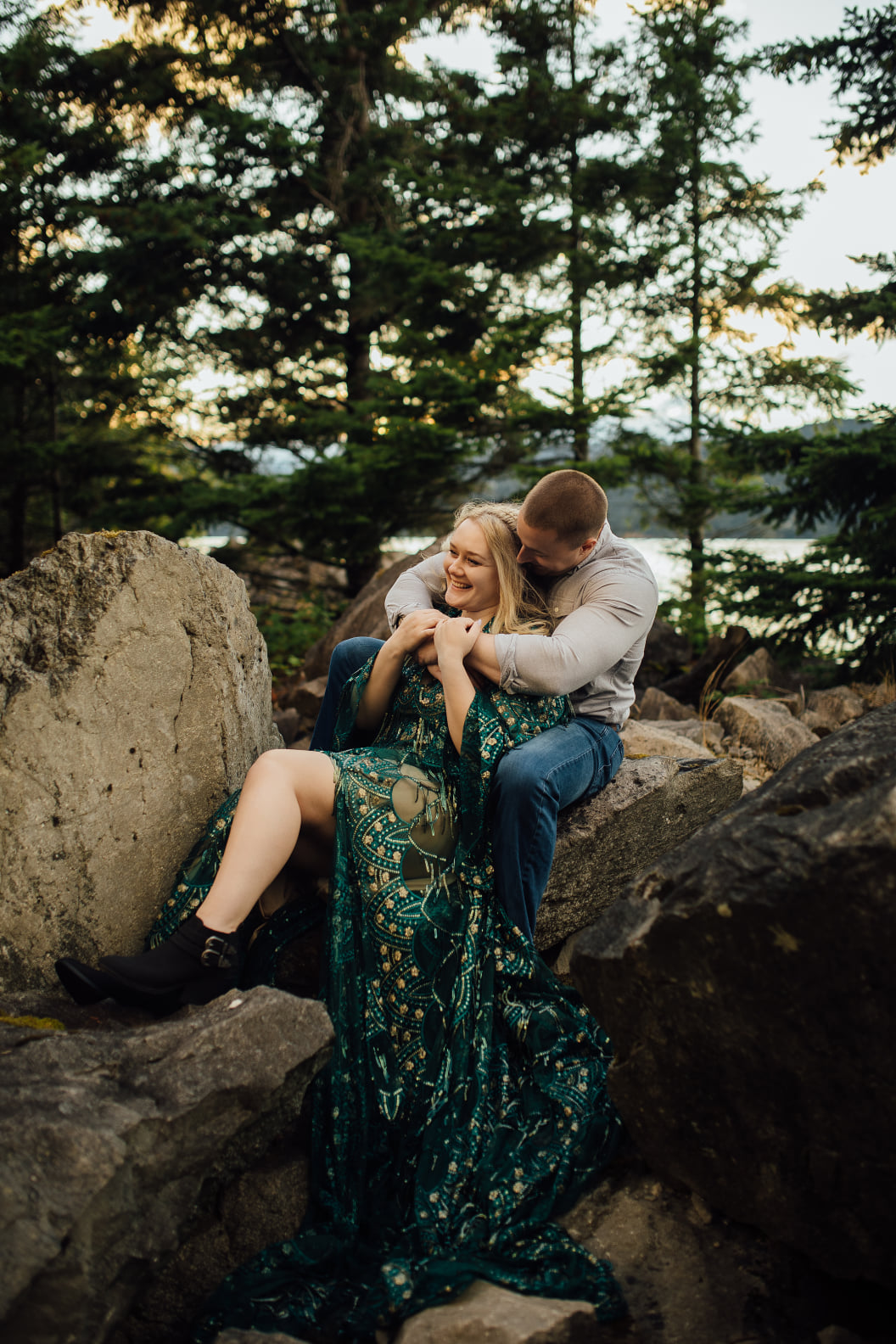 Adjustable sized emerald green sequin dress
